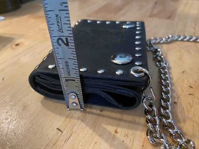 Leather Strap Wallet Chain